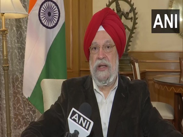 Hardeep Singh Puri speaking to ANI in New Delhi on Tuesday.
