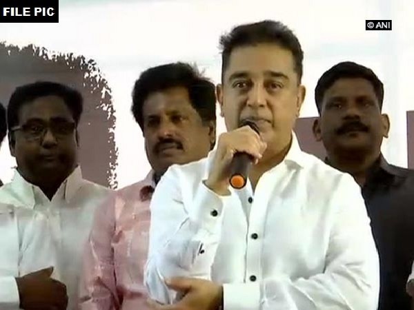 Makkal Needhi Maiam (MNM) chief Kamal Haasan. File photo/ANI