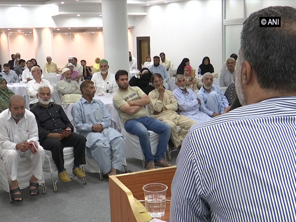 Hajj pilgrims training programme on Sunday. Photo/ANI