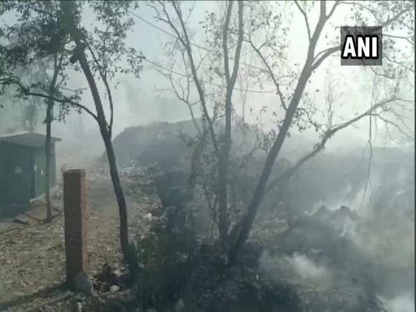 Fire continues to rage in the garbage dumped at Haldwani's trenching ground