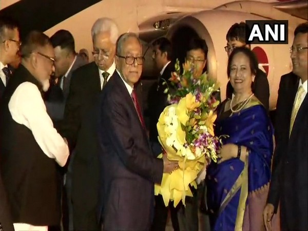 Bangladesh President Abdul Hamid arrives in New Delhi on Wednesday evening.