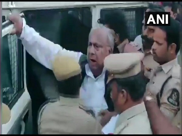 Visuals from Punjagutta centre in Hyderabad, Telangana.