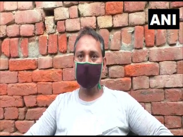 Rahimuddin, husband of the deceased woman in Hapur, Uttar Pradesh. (Photo/ANI)