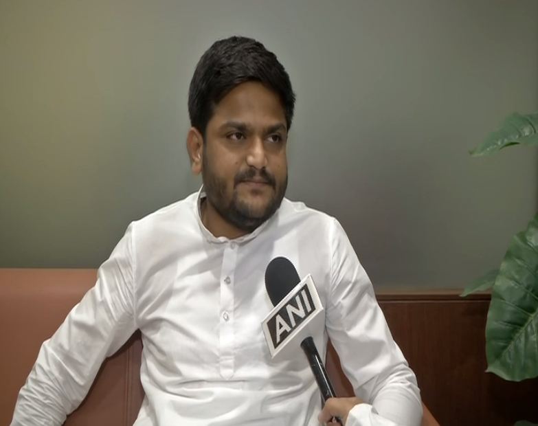 Congress leader Hardik Patel speaking to ANI in Ahmedabad, Gujarat on saturday.