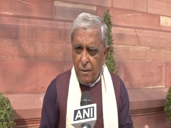Rajya Sabha MP Harnath Singh Yadav speaking to ANI in New Delhi on Monday. Photo/ANI