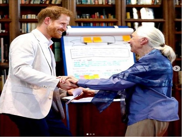 Prince Harry and conservationist Jane Goodall (Image courtesy: Instagram)
