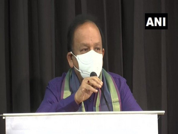 Union Minister Harsh Vardhan In New Delhi on Sunday.