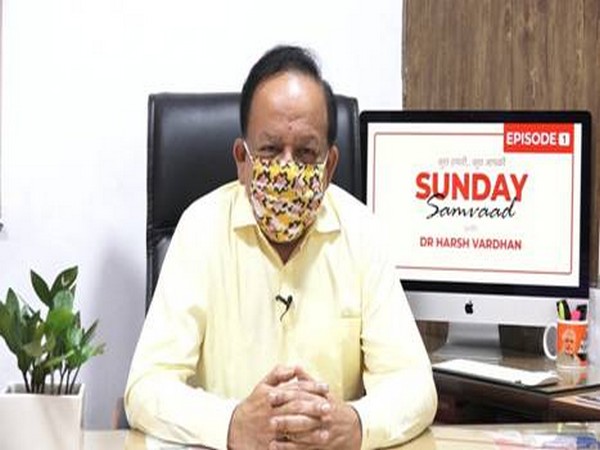 Union Health Minister Dr Harsh Vardhan during Sunday Samvad. 