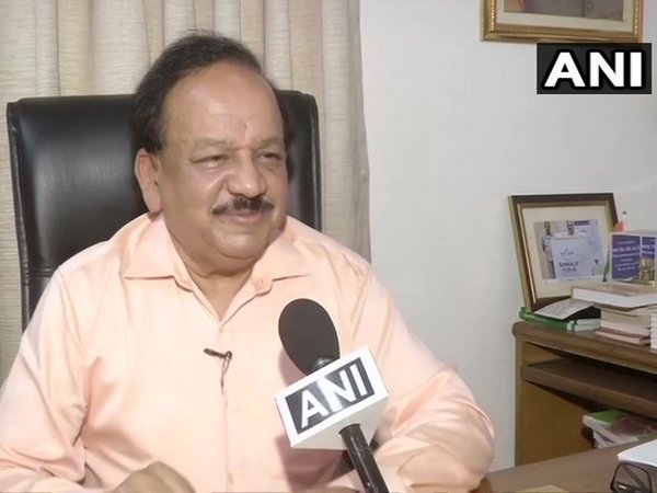 Union Health Minister Harsh Vardhan while speaking to ANI on Thursday in New Delhi. Photo/ANI