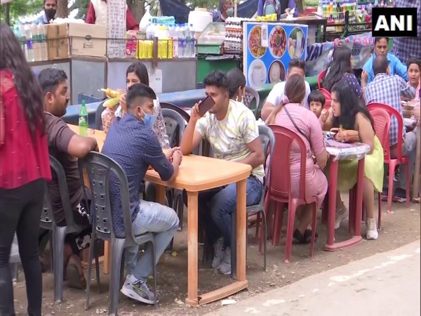 Visual of crowd at Dhanaulti (Photo/ANI)