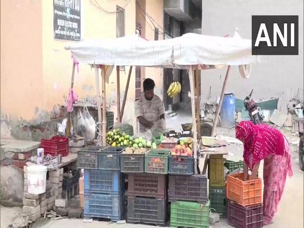 Man in Haryana sells vegetables after losing job during COVID-19 pandemic. Photo/ANI