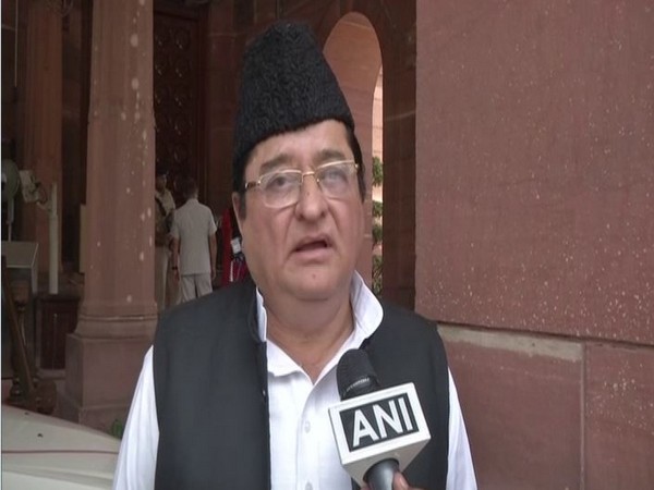 Moradabad MP ST Hasan speaking to ANI in New Delhi on Monday (photo/ANI)