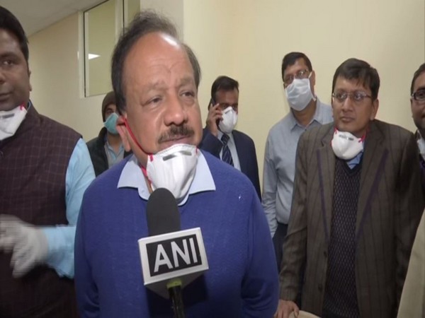 Union Health Minister Harsh Vardhan visits ITBP camp in Chhawla on Monday