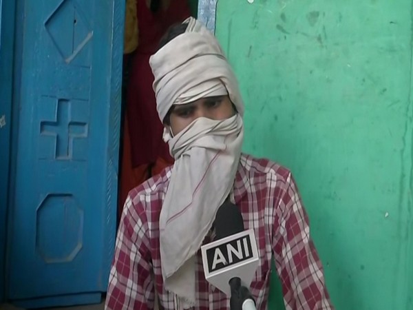 Brother of the victim of Hathras incident. Photo/ANI