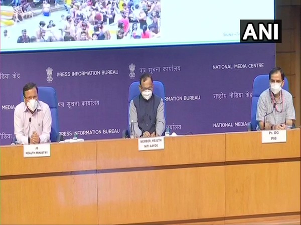 Visuals from the health ministry briefing on COVID-19.