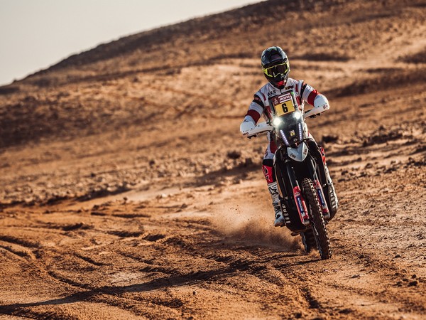 Aaron Mare in action at Dakar Rally (Image: Hero MotoSports Rally Team)