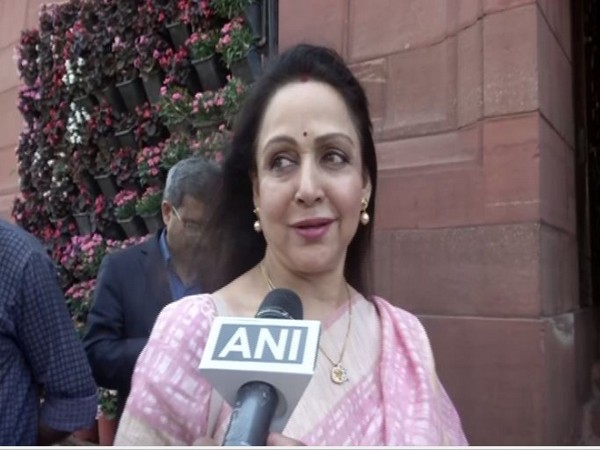 BJP MP Hema Malini speaking to ANI on Tuesday. Photo/ANI
