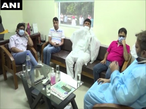 Jharkhand CM Hemant Soren at Medica Hospital on Sunday. Photo/ANI