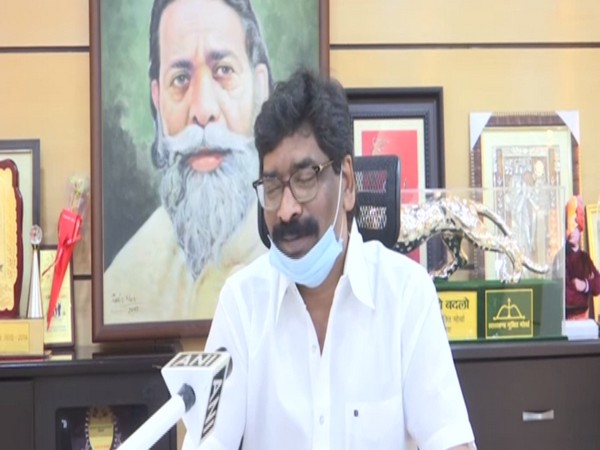 Jharkhand Chief Minister Hemant Soren speaking to ANI on Friday. Photo/ANI