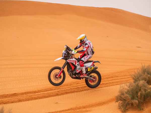 Joaquim Rodrigues in action at Dakar Rally (Image: Hero MotoSports Rally Team)