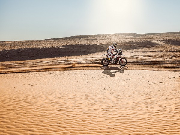 Aaron Mare in action at Dakar Rally (Image: Hero MotoSports Rally Team)