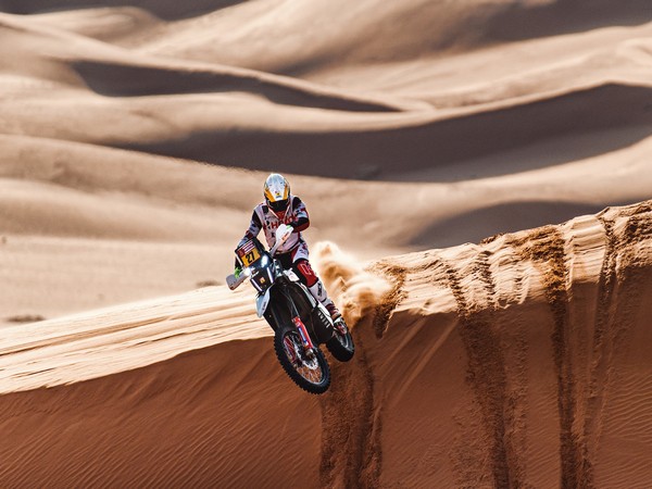 Joaquim Rodrigues in action at Dakar Rally (Image: Hero MotoSports Team Rally)
