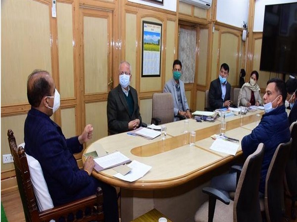Himachal Pradesh CMJai Ram Thakur held meeitng with senior officials at Shimla on November 18. 