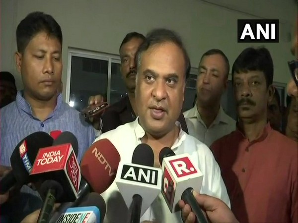 BJP leader Himanta Biswa Sarma speaking to reporters in Guwahati on Tuesday.