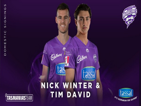 Nick Winter and Tim David (Photo/ Hobart Hurricanes Twitter) 