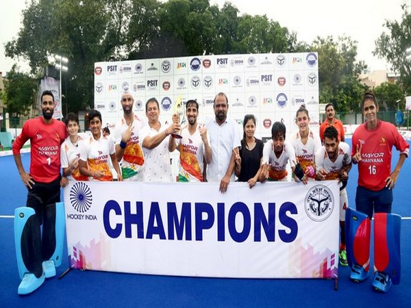 Haryana are all smiles after a long and action-packed day of Hockey! (Photo/Hockey India Twitter)