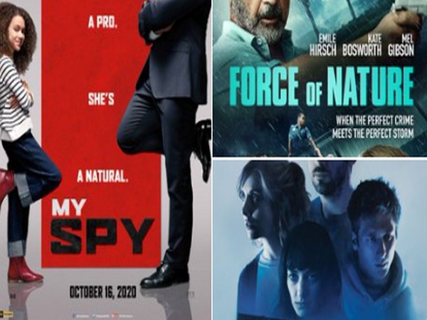 Posters of Hollywood films 'My Spy,' 'Force of Nature,' 'The Rental,' (Image Source: Twitter)