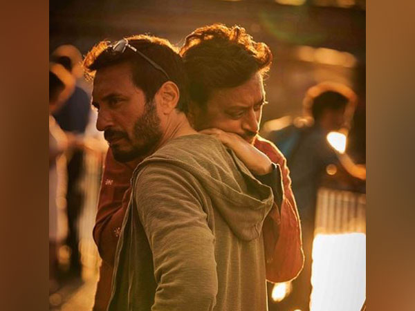Homi Adajania with Irrfan Khan