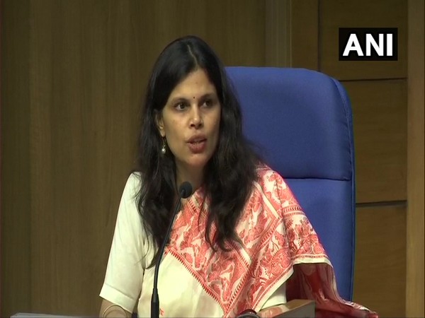Union Home Ministry Joint Secretary Punya Salila Srivastava addressing a press conference on Monday in New Delhi. Photo/ANI