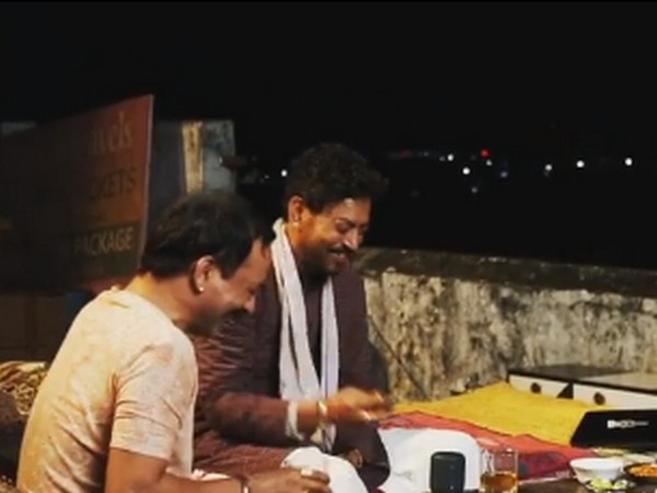 A still from BTS video from sets of 'Angrezi Medium' (Image Source: Instagram)