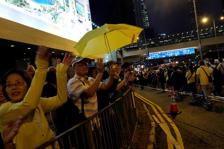 Protesters took to streets in Hong Kong on Sunday