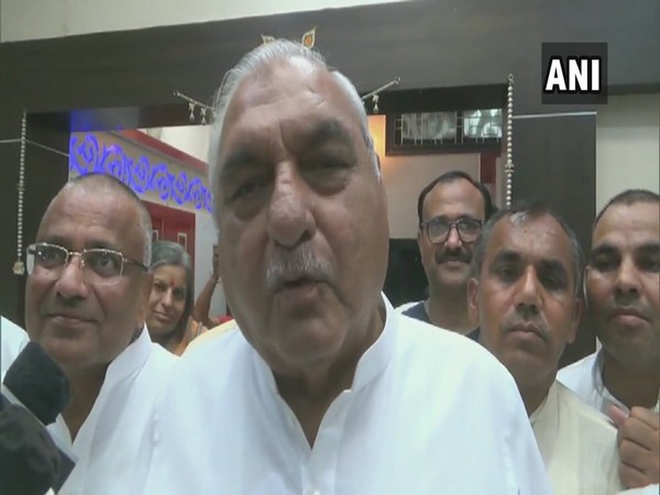 Former Haryana Chief Minister and senior Congress leader Bhupinder Singh Hooda speaking to reporters in Sonipat, Haryana on Monday.
