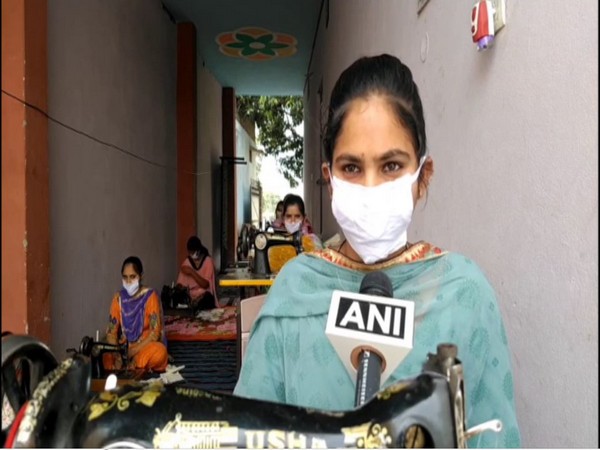 Alka, a girl from the group,  talks to ANI in Hoshiarpur on Thursday. Photo/ANI