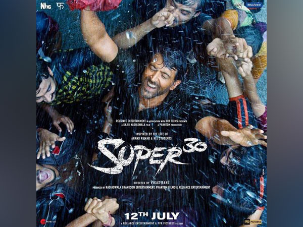 Poster of Hrithik Roshan starrer 'Super 30' (Image courtesy: Instagram)