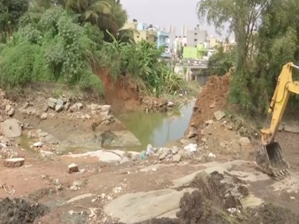 The damage caused after the Hulimavu lake breached in Bengaluru