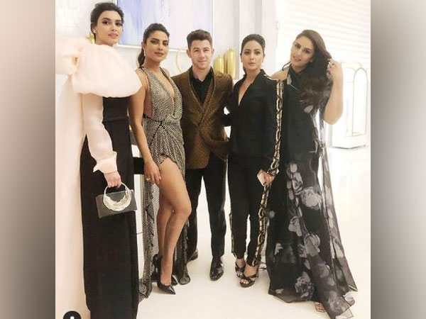 Huma Qureshi, Hina Khan, Nick Jonas, Priyanks Chopra and Diana Penty, Picture Courtesy: Instagram