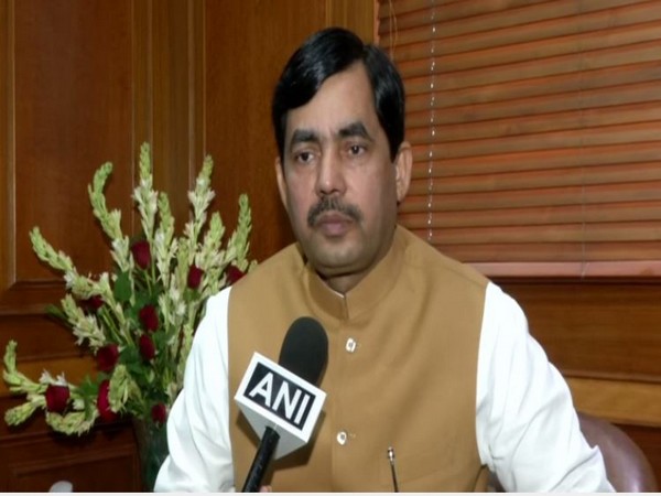 BJP spokesperson Shahnawaz Husain speaking to ANI in New Delhi on Saturday. Photo/ANI