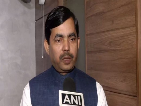 BJP leader Shahnawaz Hussain speaking to ANI in New Delhi on Wednesday. (Photo/ANI)