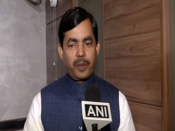 BJP leader Shahnawaz Hussain speaking to ANI in New Delhi on Wednesday. (Photo/ANI)