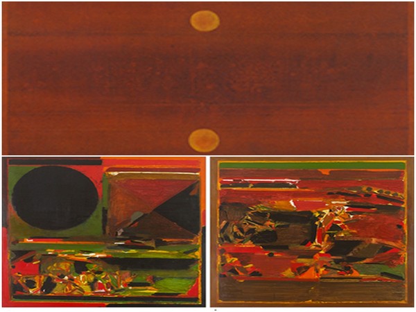 Paintings by V S Gaitonde and SH Raza
