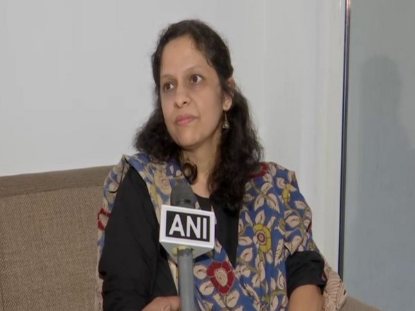 Prachi Dev speaking to ANI in Hyderabad on Thursday.