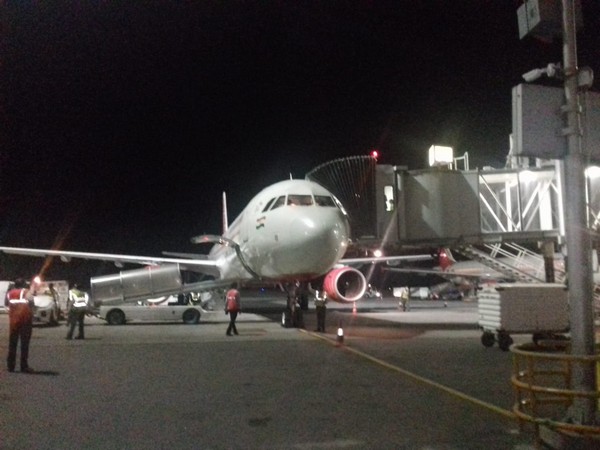 The flight landed at 4.45 am today and it reached Hyderabad from Chicago via Delhi.