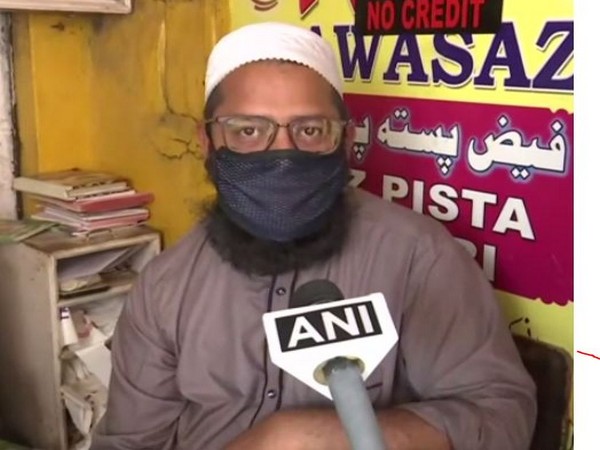 Mohammed Anwar Ali, a shop keeper, speaking to ANI in Hyderabad on Sunday. Photo/AN