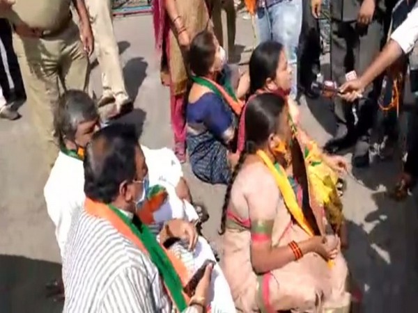 BJP corporators demanded formation of council in GHMC [Photo/ANI]