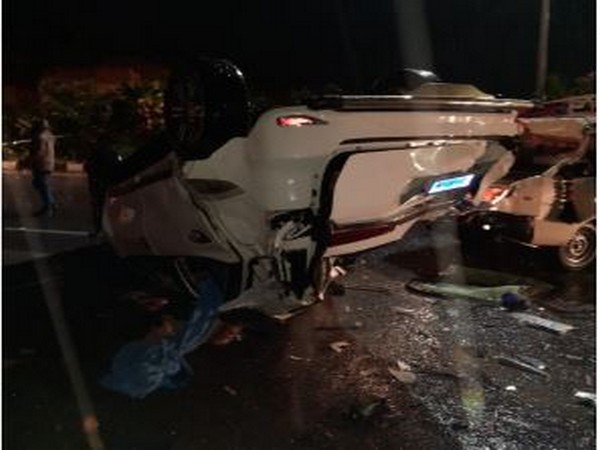 Visual from the accident spot in Hyderabad. (Photo/ANI)