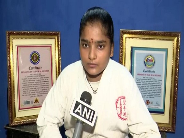 Gana Santhoshinee Reddy speaking to ANI. (Photo/ANI)